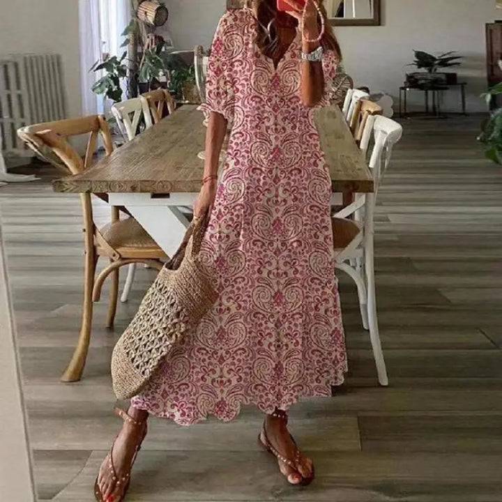 LACEFLAIR™ – BOHO CHIC LONG WHITE LACE DRESS WITH RUFFLES