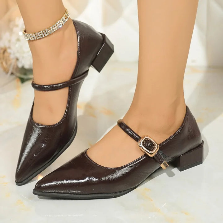 Sofia Leather Heels