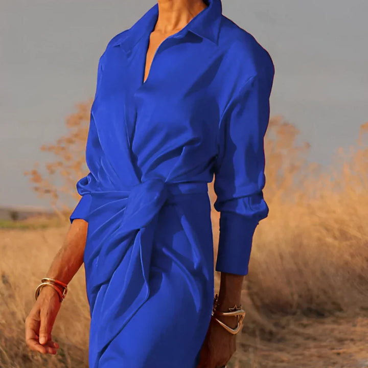 XÉLANI™ – WOMEN’S PARTY DRESS WITH BOW DETAIL